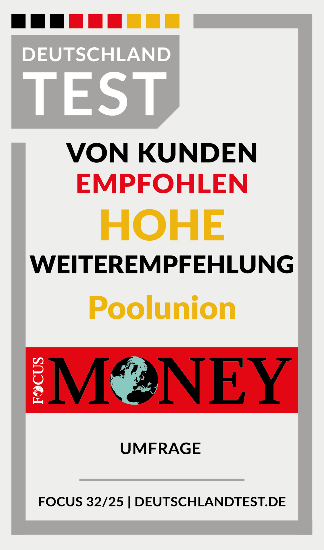 Deutschland Test – Hohe Weiterempfehlung 2025 – Poolunion